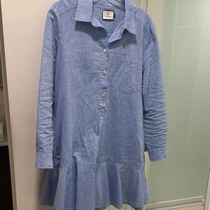 Tuckernuck linen shirt dress